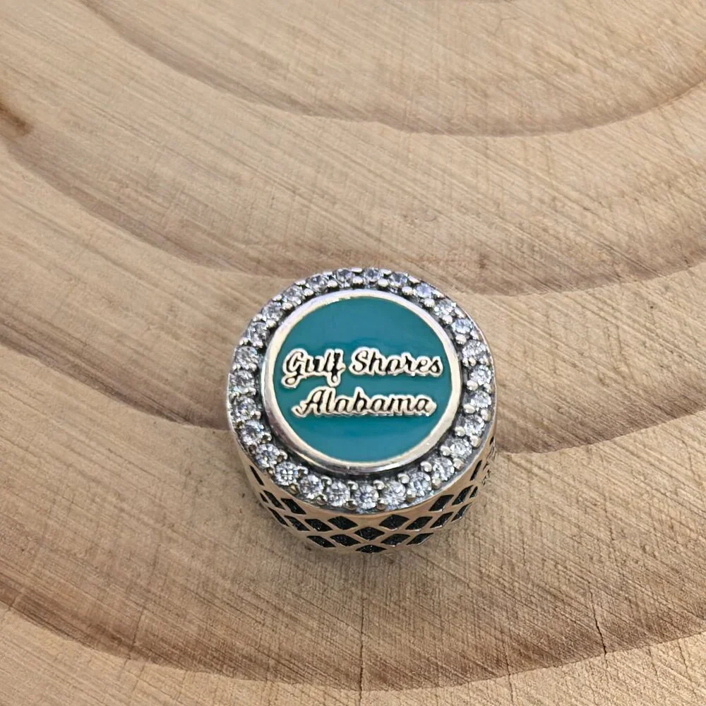 Pandora Guy Shores Alabama Exclusive Charm Pendant, S925 Silver Jewelry